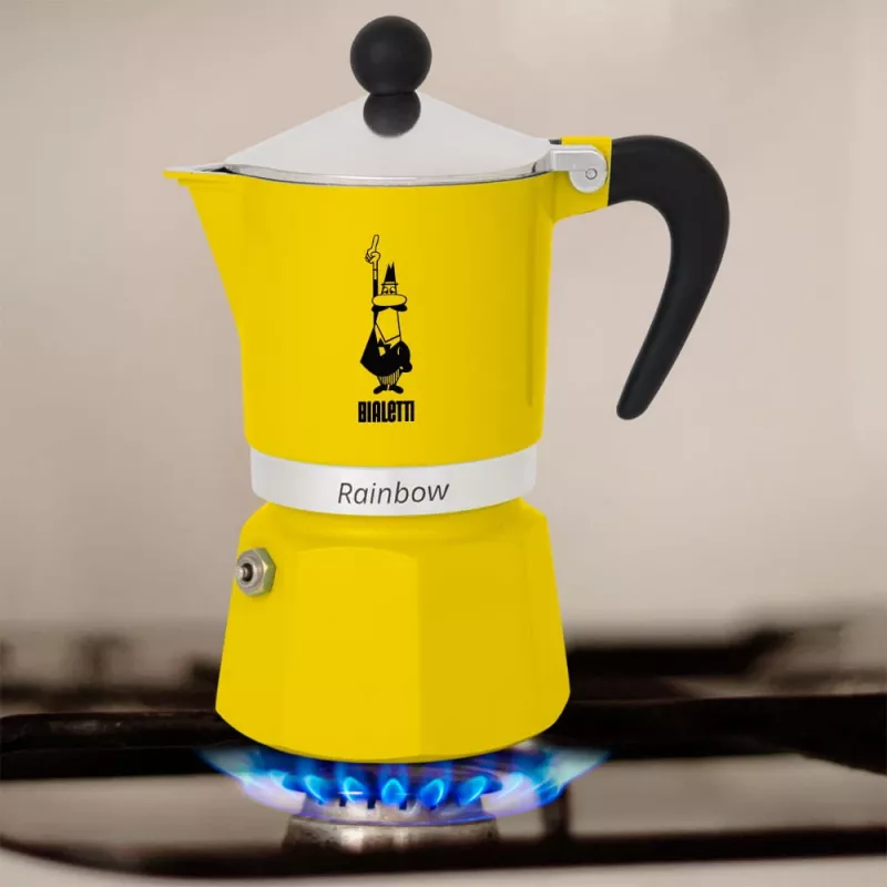 Moka pot Bialetti Rainbow czarno-żółty