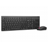 Bezprzewodowa klawiatura i mysz Lenovo, czarna