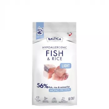 BALTICA Nutraceutic Hypoallergenic Light S Fish with rice - sucha karma dla psów - 3kg