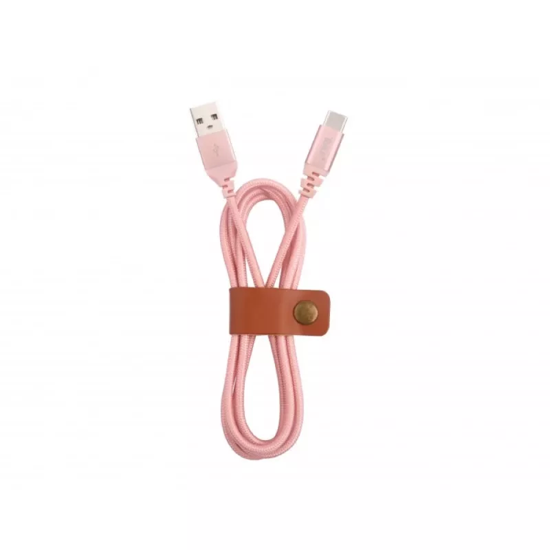 Kabel USB Tellur TLL155281 USB 2.0 1 m USB A USB C Różowe złoto