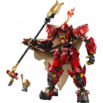 LEGO zestaw konstrukcyjny NINJAGO 71846 Mech Rycerza Ognia, 996 elementów, 2 minifigurki, ruchome kończyny, wysokość 260 mm