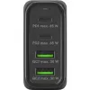 Goobay 64817 Ładowarka do urządzeń mobilnych, słuchawek, smartfonów i tabletów Czarna AC Szybkie ładowanie Wewnętrzna (64817)