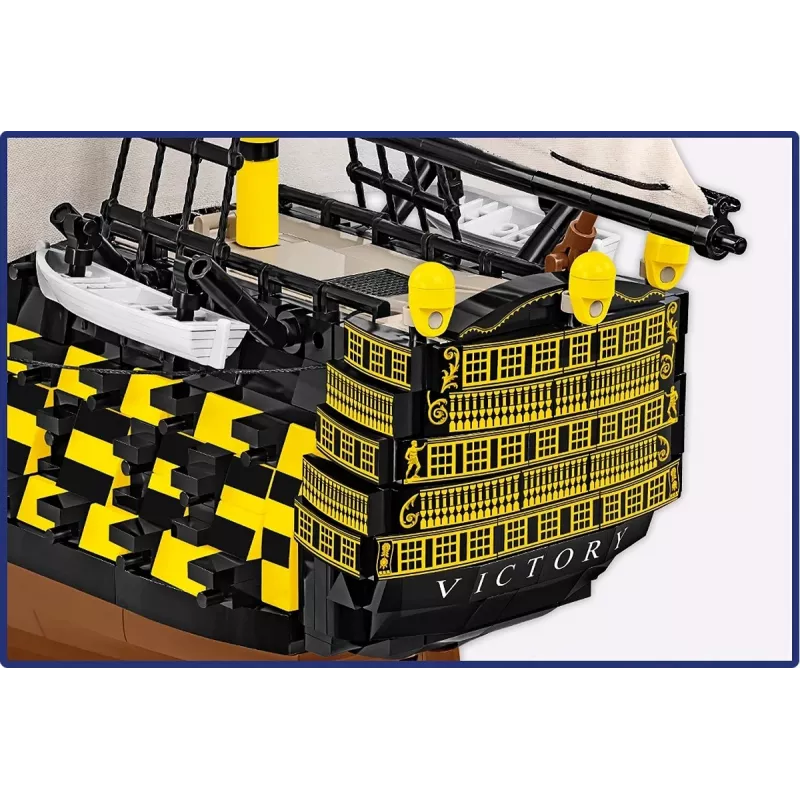 Zestaw konstrukcyjny Cobi HMS Victory — 2517 elementów, szczegółowy model historycznego żaglowca