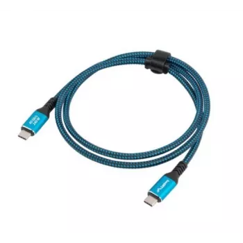 Kabel USB-C M/M USB4 1,5M 240W 60Hz Czarno-Niebieski