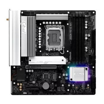 Płyta główna ASRock B860M Pro RS WiFi — Intel B860, LGA 1851, micro ATX, DDR5, 4 DIMM, 3x M.2, 2.5Gb LAN, Wi‑Fi, Bluetooth