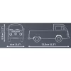 Cobi model kit Volkswagen T2a flatbed truck 1:35 scale szary