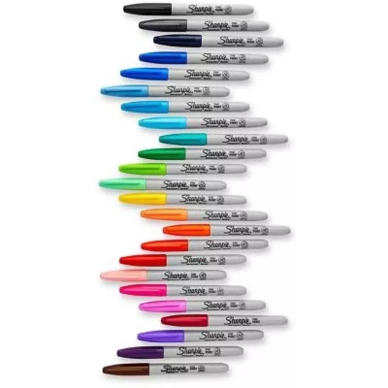 Marker Sharpie Fine 24 szt. cienka końcówka Wielokolorowy