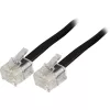 Wentronic Goobay Modularanschlusskabel, Schwarz, 10 m - RJ11/RJ14-Stecker (6P4C) auf RJ11/RJ14-Stecker (6P4C) (50319)