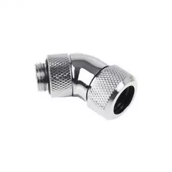 Alphacool Eiszapfen 13mm HardTube Screw-In Fitting 45° Rotatable G1/4 - Chrom (17406)