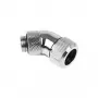 Alphacool Eiszapfen 13mm HardTube Screw-In Fitting 45° Rotatable G1/4 - Chrom (17406)