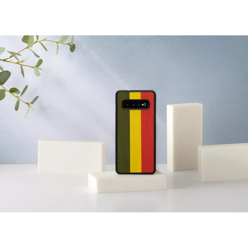 Etui na smartfon man and wood dla Galaxy S10 — reggae Czarny etui ochronne