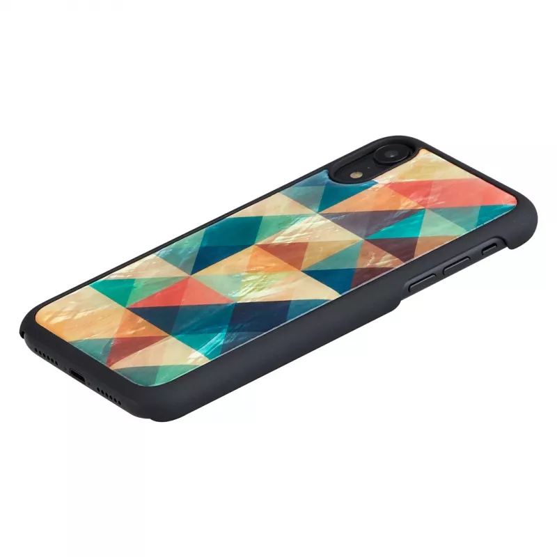 Etui na smartfona iKins do iPhone XR — Mosaic Czarny etui ochronne