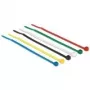 Opaski kablowe DeLOCK 18627 nylon czarny niebieski zielony czerwony przezroczysty żółty 100 szt. 100 mm 2,5 mm