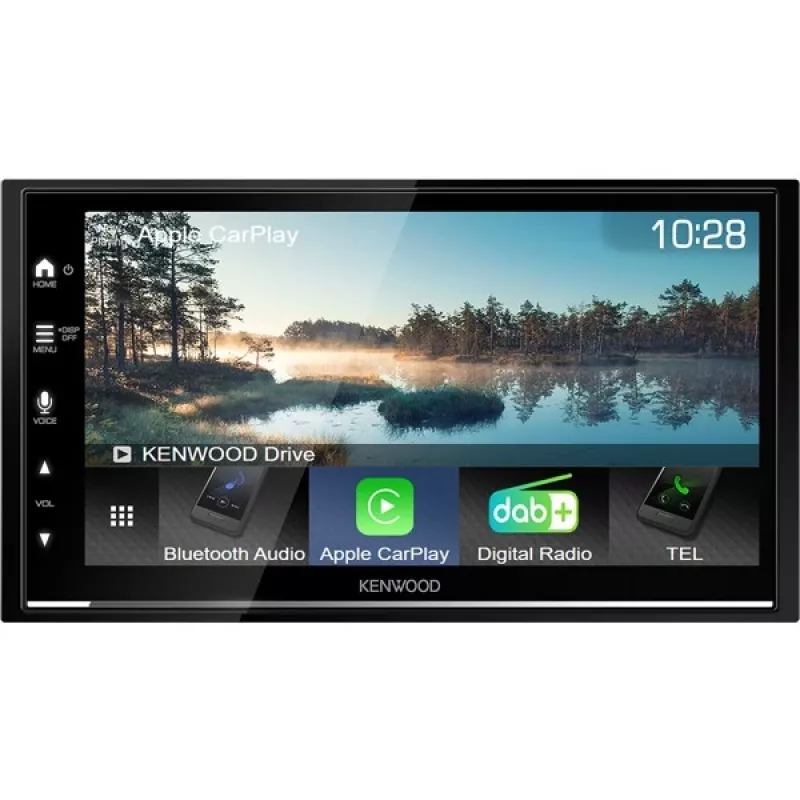 Kenwood DMX7722DABS samochodowy odbiornik multimedialny Czarny Wi-Fi Bluetooth