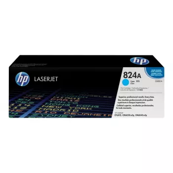 Oryginalny niebieski toner HP 824A do drukarki LaserJet, wydajność 21000 stron, niebieski, 1 szt.