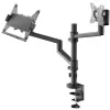 Uchwyt do monitora WENTRONIC Goobay Deluxe 74417 z ramieniem na laptopa, czarny