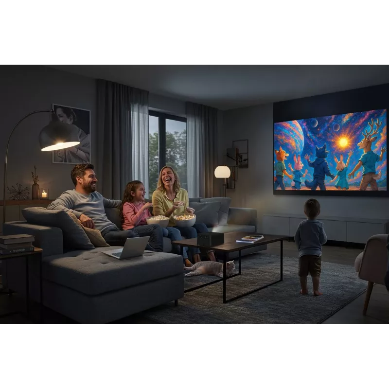 Optoma Photon Life PK32 Projektor krótkiego rzutu 1100 ANSI lumenów DLP UHD 4K (3840x2160) 3D Czarny