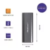Obudowa | kieszeñ NV2271 na dysk M.2 SSD | SATA | NVMe | USB-C | 2TB