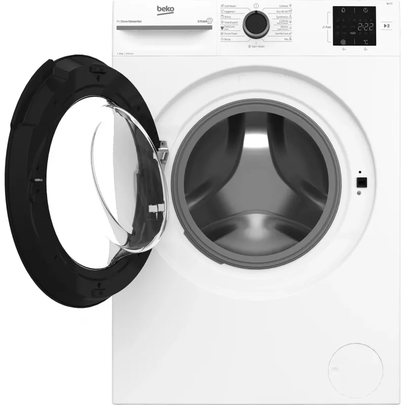 BEKO pralka BM1WFSU36233WB, 6 kg, klasa energetyczna B, 44.6 cm, 1200 obr./min, silnik inwerterowy, Steam Cure