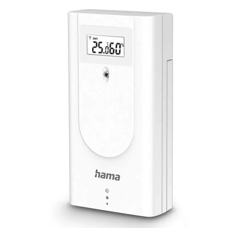 Hama 00222228 Cyfrowa stacja pogodowa biała Bateria