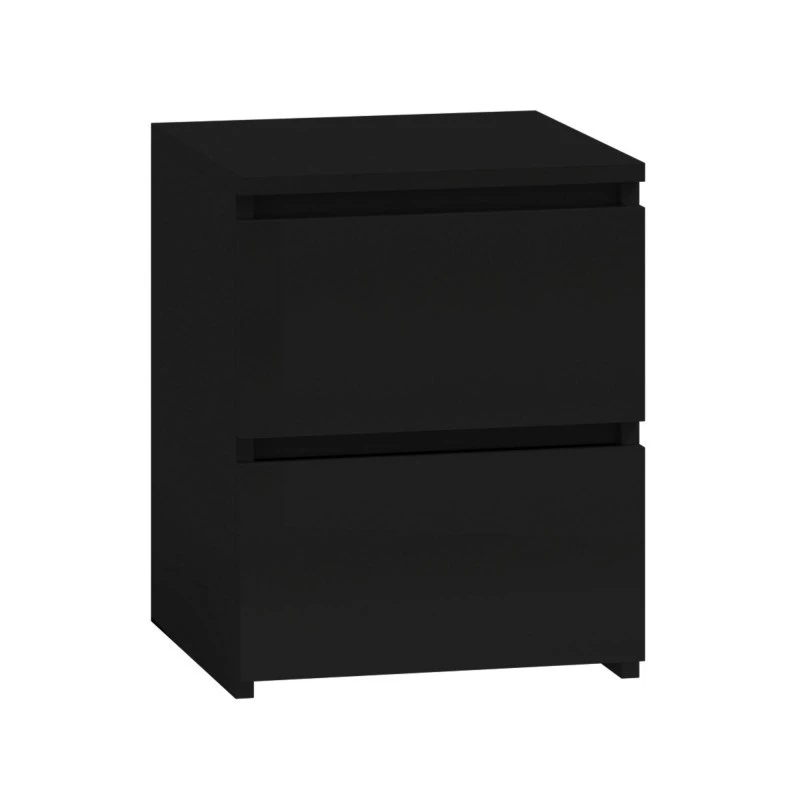 Szafka nocna top e shop M2 CZERŃ, 2 szuflady, czarny, 300×300×400 mm