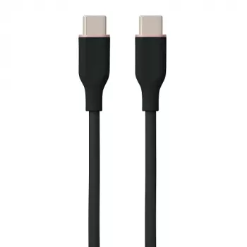 Kabel silikonowy USB Type-C - Type-C, 100W (czarny, 3m)