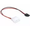 Kabel zasilający Delock Molex 4-pinowy wtyk na cienki SATA 6-pinowe gniazdo 24 cm