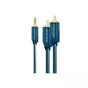 Kabel adapter MP3 (wtyk jack audio 3,5 mm / 2× wtyk RCA) – 1,0 m Dodatkowy adapter do odtwarzaczy MP3, iPodów i smartfonów