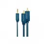 Kabel adapter MP3 (wtyk jack audio 3,5 mm / 2× wtyk RCA) – 1,0 m Dodatkowy adapter do odtwarzaczy MP3, iPodów i smartfonów