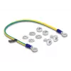 Kabel uziemiający DeLOCK 66866 30 cm niebiesko-żółty