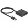 Delock - rozdzielacz/przełącznik wideo - 8K, dwukierunkowy - 2 x DisplayPort - Desktop (18906)