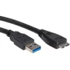 Kabel USB ROLINE - Micro-USB Typ B (M) do USB Typ A (M)