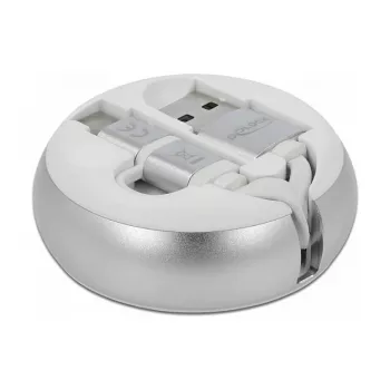 Retractable kabel DeLOCK USB 2.0 2 w 1 Typ-A na Micro-B i USB-C™
