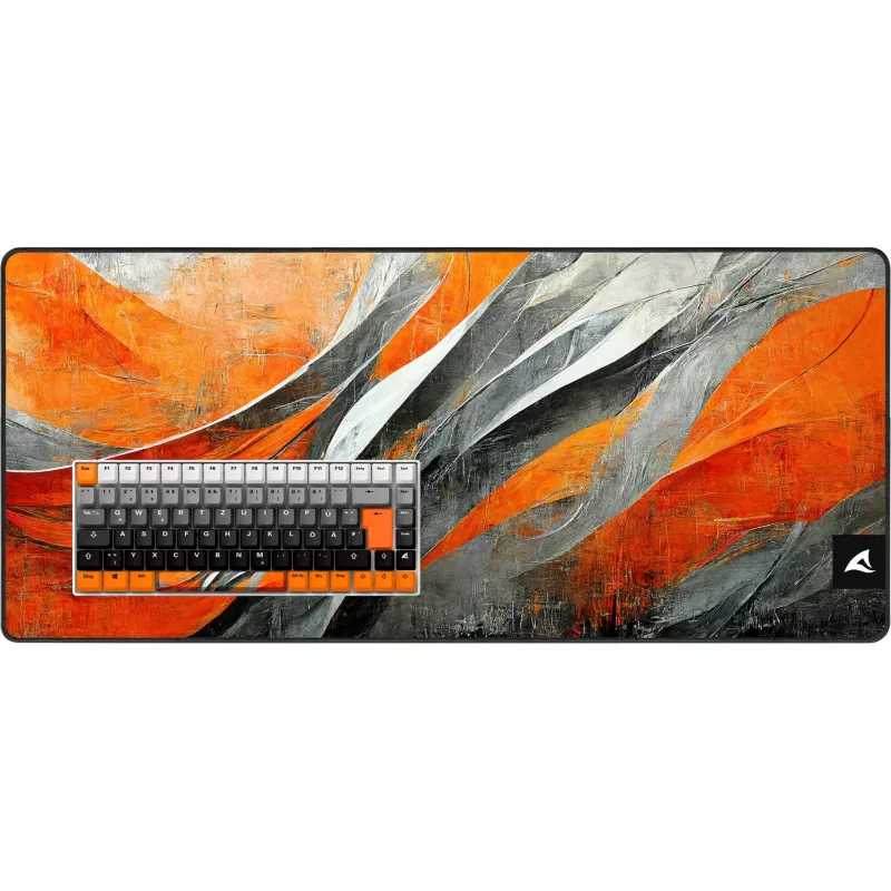 Mechaniczna klawiatura gamingowa Sharkoon SKILLER SGK50 S3 Design Bundle D6 — pomarańczowo-szara