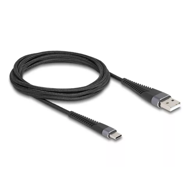 Kabel USB DeLOCK USB 2.0 2 m USB A USB C Czarny 81122
