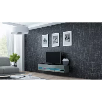 Cama stojak TV VIGO nowy 30/140/40 szary/szary połysk