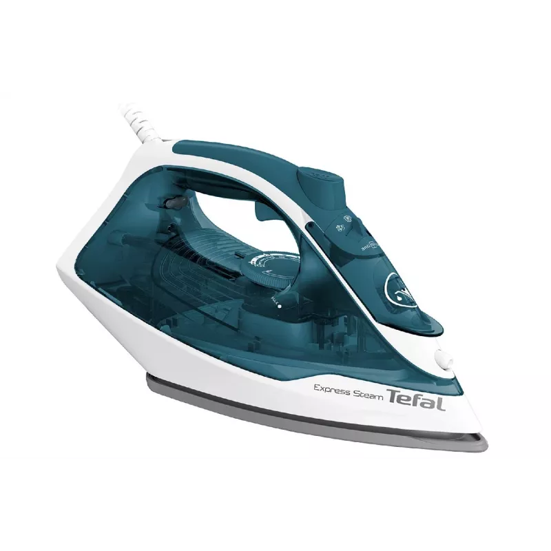 Tefal FV2839 Żelazko suche i parowe Stopa Cerilium 2400 W Niebieski, Biały