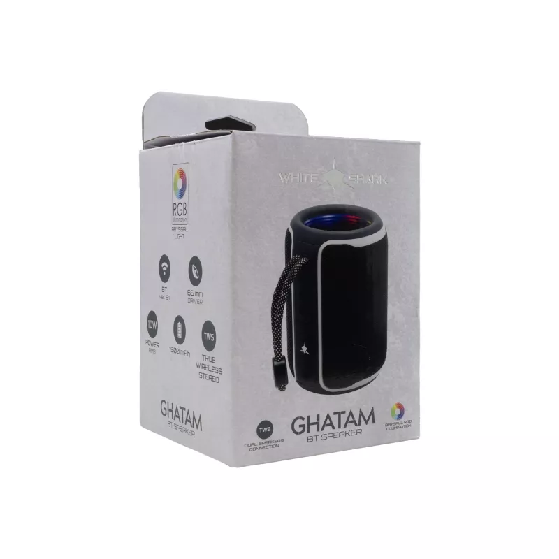 White Shark GBT-3007 Ghatam Czarny/Biały
