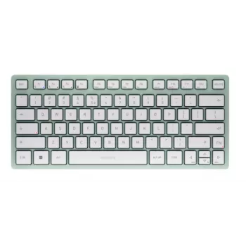 Klawiatura CHERRY KW 7100 MINI BT uniwersalna Bluetooth QWERTY US International w kolorze miętowym