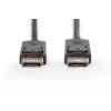 Kabel połączeniowy DisplayPort z zatrzaskami 1080p 60Hz FHD Typ DP / DP M / M czarny 1m