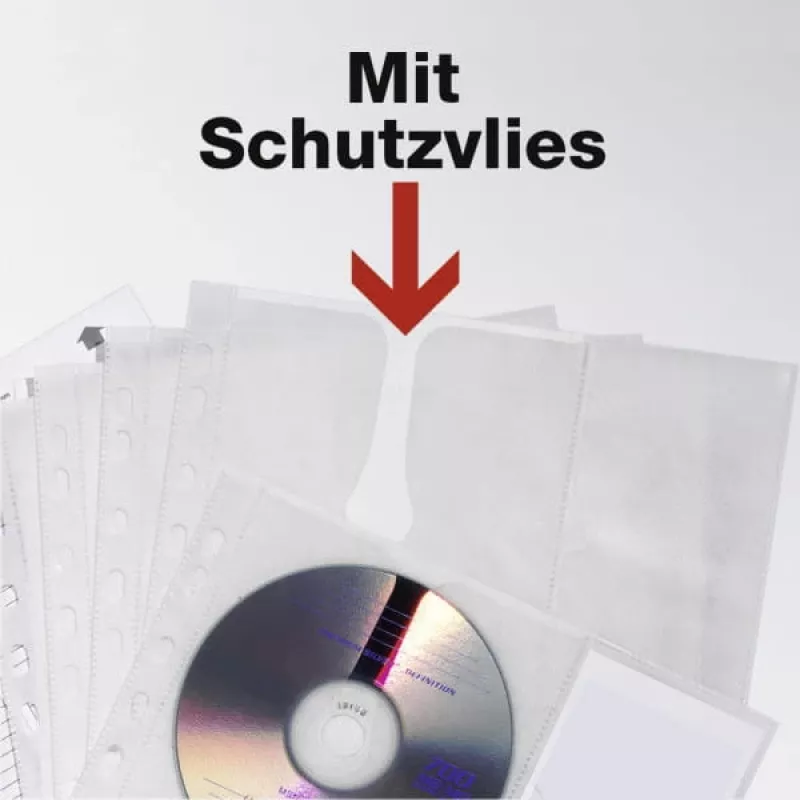 Etui portfelowe Durable 522219 na płyty optyczne przezroczyste