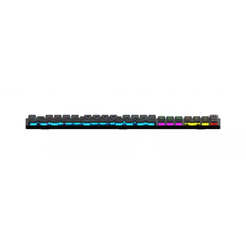 Klawiatura IBOX AURORA K-6 — pełnowymiarowa QWERTY, bezprzewodowa RF + Bluetooth, podświetlenie RGB, mechaniczne niskoprofilowe klawisze, czarna