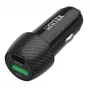 Ładowarka samochodowa Unitek P1400A z USB-C i USB-A, 38W, Quick Charge 3.0, wejście 12–24V, czarna