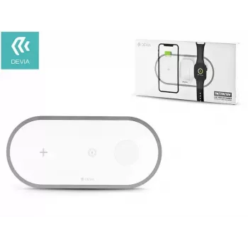 3-w-1 ładowarka bezprzewodowa Devia V4 10 W — do smartfona, Apple Watch, słuchawek