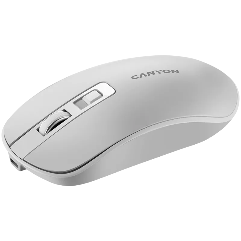 Mysz CANYON MW-18 Wireless Charge Pearl biały