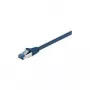Wentronic Goobay CAT 6a kabel krosowy, S/FTP (PiMF), niebieski, 1 m - LSZH bezhalogenowy, miedź (93677)