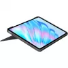 Logitech Combo Touch - Tastatur und Foliohülle - mit Trackpad - hintergrundbeleuchtet - Apple Smart connector - QWERTZ - Schweiz - Oxford Gray - für A