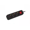 Przedłużacz zasilający Lanberg PS1-03F-0150-BK 1,5 m 3 gniazda AC wewnętrzny czarny