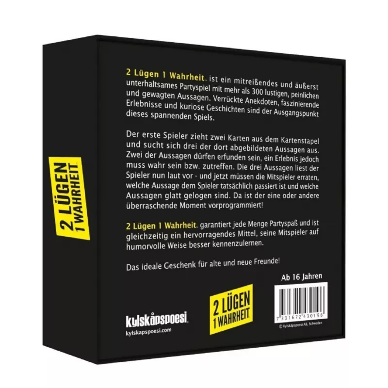Pegasus 2 Lies 1 Truth Party Game
