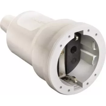 AS SCHWABE PVC-Coupling 16A, 250V solidna wersja biały (62224)